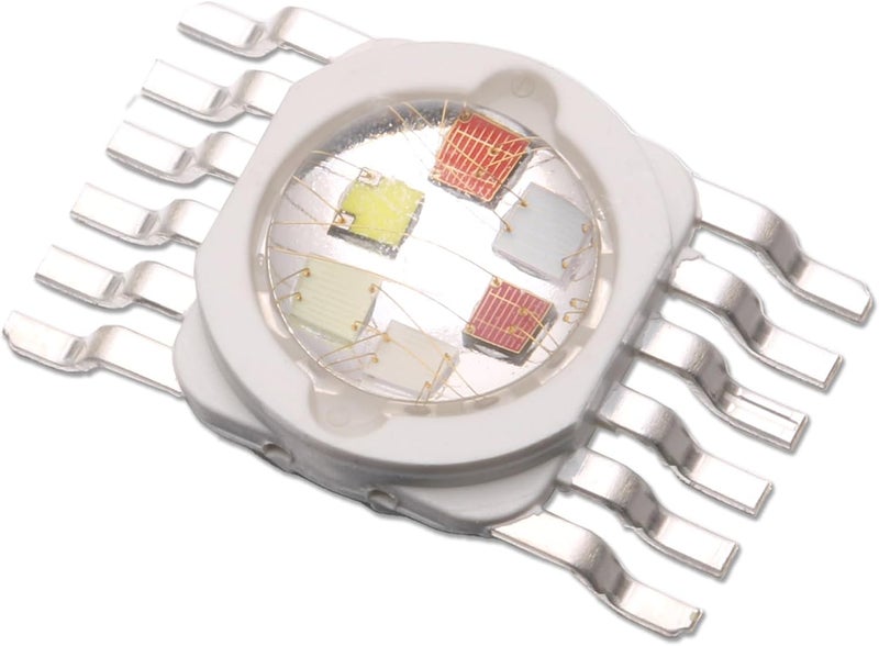 LEDGUHON 5pcs High Power LED Chip 18W Multicolor Super Bright Light Emitter Components DIY Lighting Project (1000mA/140deg/Lighting Colors:Red,Green,Blue,White,Purple,Yellow) - Image 1